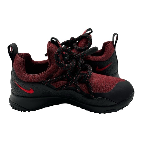Nike City‎ Loop Floral Shoes Womens 6.5 Black/University Red Sneakers AJ1694-001